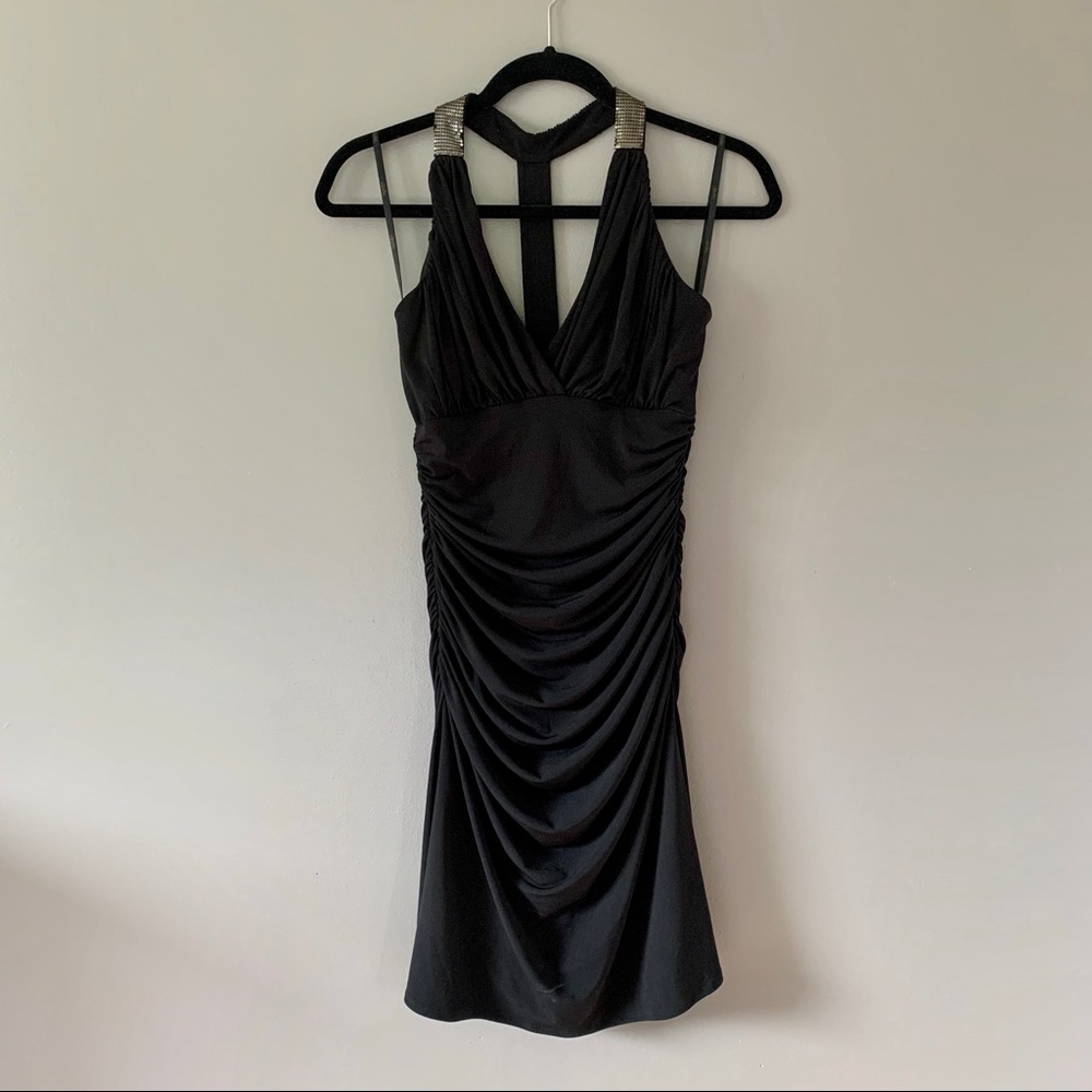 Laundry by Shelli Segal Ruched Halter Dress